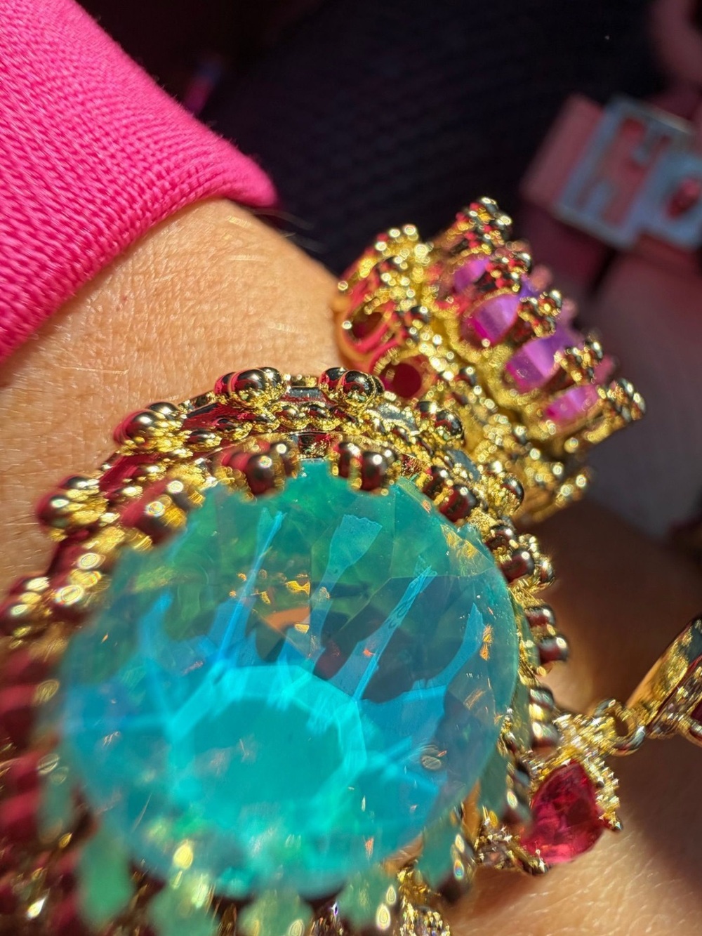 NEW Feed Me Gems Rainbow Opal Pastel Queen Bracelet - Picture 4 of 16